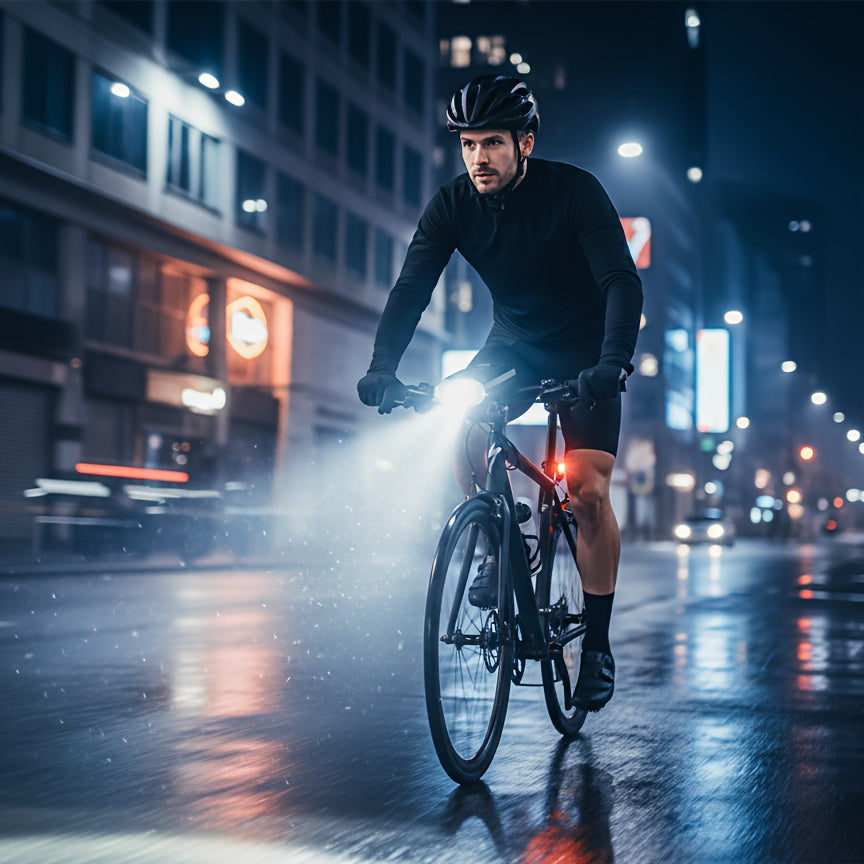 High Brightness Bike Lights for Night Riding, 13 Light Modes Bike Headlight 4Modes Bike Rear Light, Aluminum Waterproof LED Bike Front Lights with High Low Beam Design, LCD Display, IP55, Goof for Night Rider,Commuters,Outdoor Adventurers & Tourists