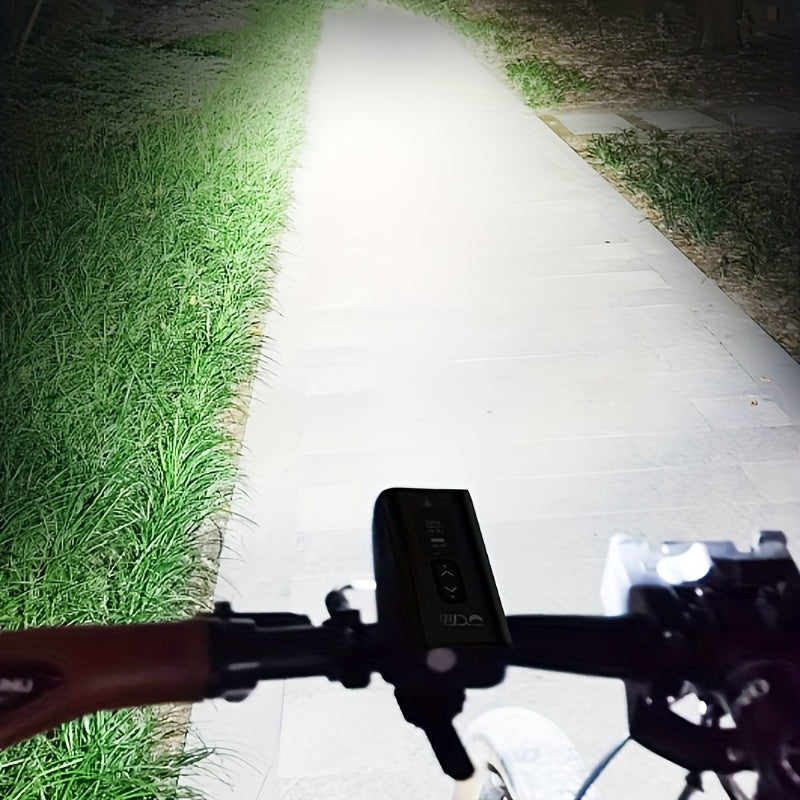 Bike Lights for Night Riding, Bicycle Light, 2000 Lumens Bright Bicycle Headlight, Rechargeable 6400mAh Ultra-Long Battery Life, Fits Road Mountain Bike