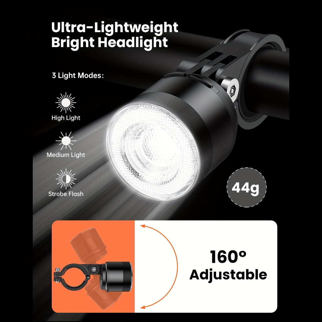 Smart Bike Light Set, Bicycle Headlight Tail Light With Remote Control, Bike Tail Light With Turn Signals And Brake Light Bike Alarm Horn, Night Riding Bike Lights, For Bicycles, Mountain Bikes, Road Bikes, Motorcycles, Without Battery