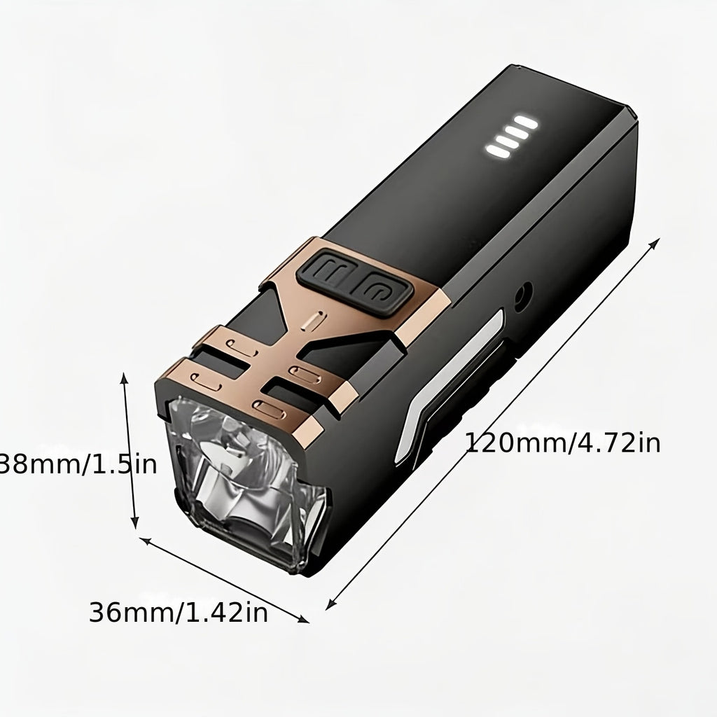 SkyFire 2000LUMEN Bike Light USB C Rechargeable, 4000mAh LED Bicycle Headlight with Power Display, 8 Modes & Side Light Design for Mountain & Road Bikes