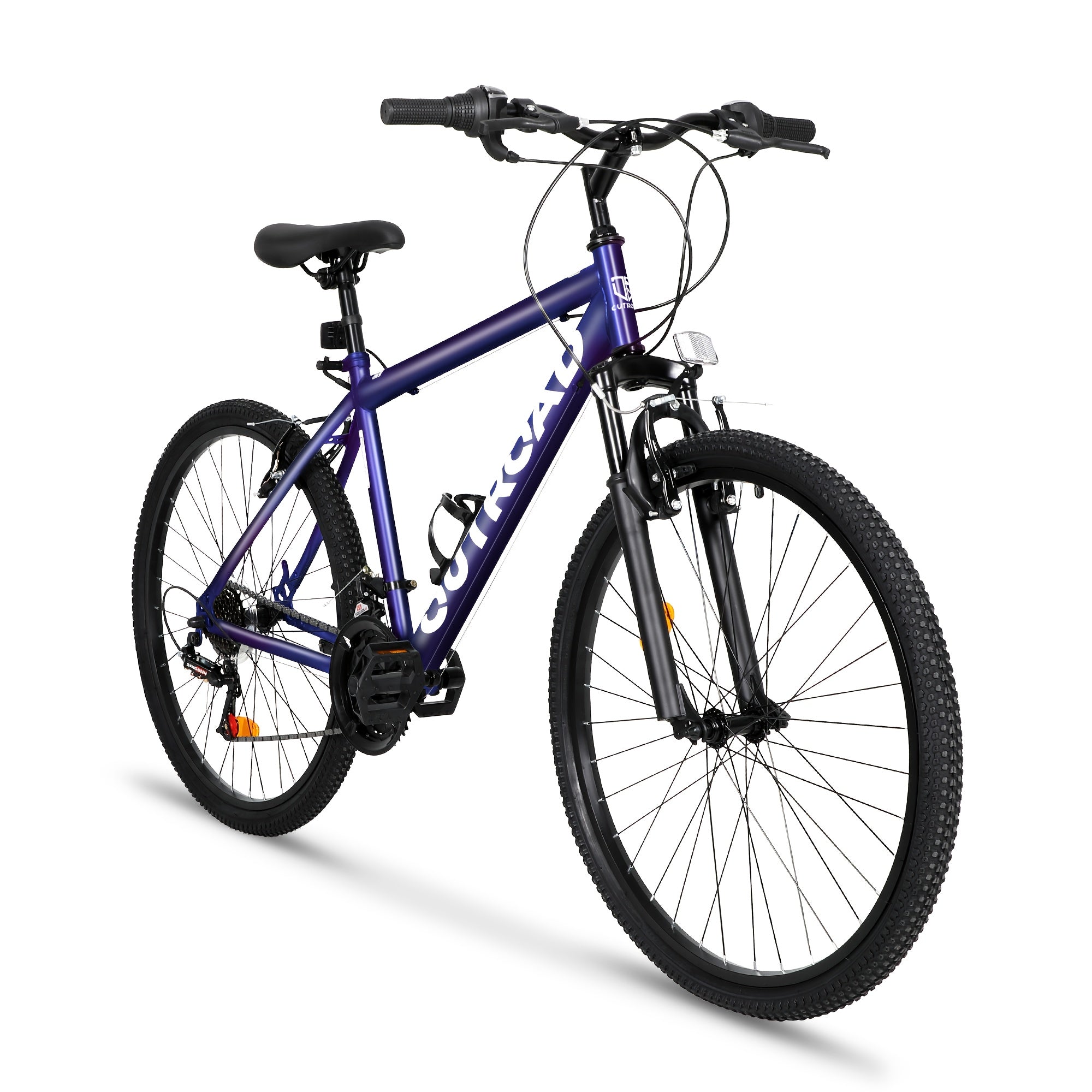 26-inch Mountain Bike, 7-speed Aerospace-grade Frame, Front Suspension\u002FV-brakes, Adjustable Ergonomic Seat, Unisex Adult Fit, Quick Assembly, Multiple Colors Available