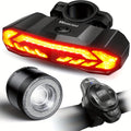 Smart Bike Light Set, Bicycle Headlight Tail Light With Remote Control, Bike Tail Light With Turn Signals And Brake Light Bike Alarm Horn, Night Riding Bike Lights, For Bicycles, Mountain Bikes, Road Bikes, Motorcycles, Without Battery