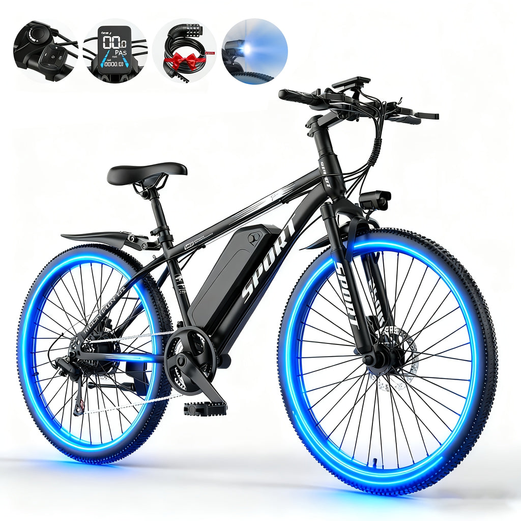 650W-749W Classic Electric Mountain Bike -Z6 G26, 48V 10A Ultra-long Range, 25MPH, Exercise Partner, 14-26 \