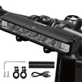 3250 Lumen Ultra Bright LED Bicycle Headlamp, 8000Mah High Capacity Battery, USB Rechargeable & Mobile Power Bank, 4 Lighting Modes, Aluminum Alloy Front Light for Mountain And Road Cycling Commutes